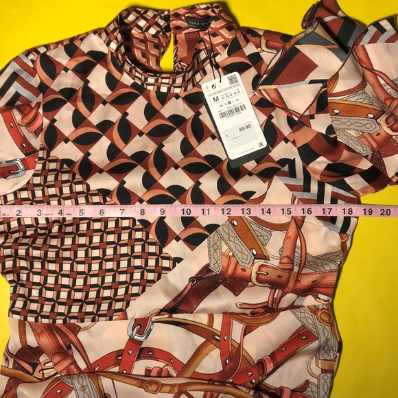 🆕🟠 ZARA 🟠 multicolored above the knee dress - Picture 11 of 12